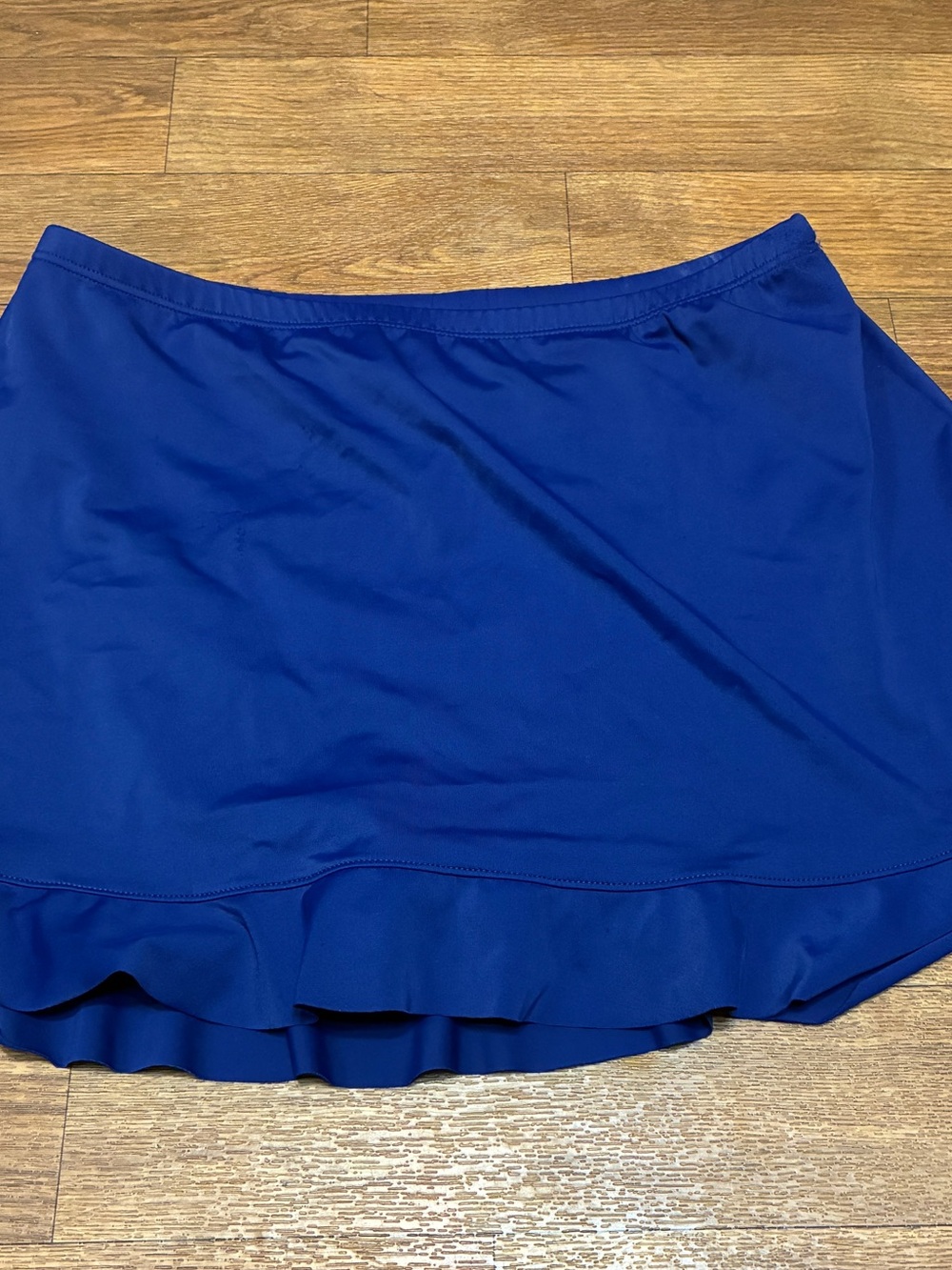 St. John's Bay Royal Blue Swim Skirt With Ruffled Hem Size 16